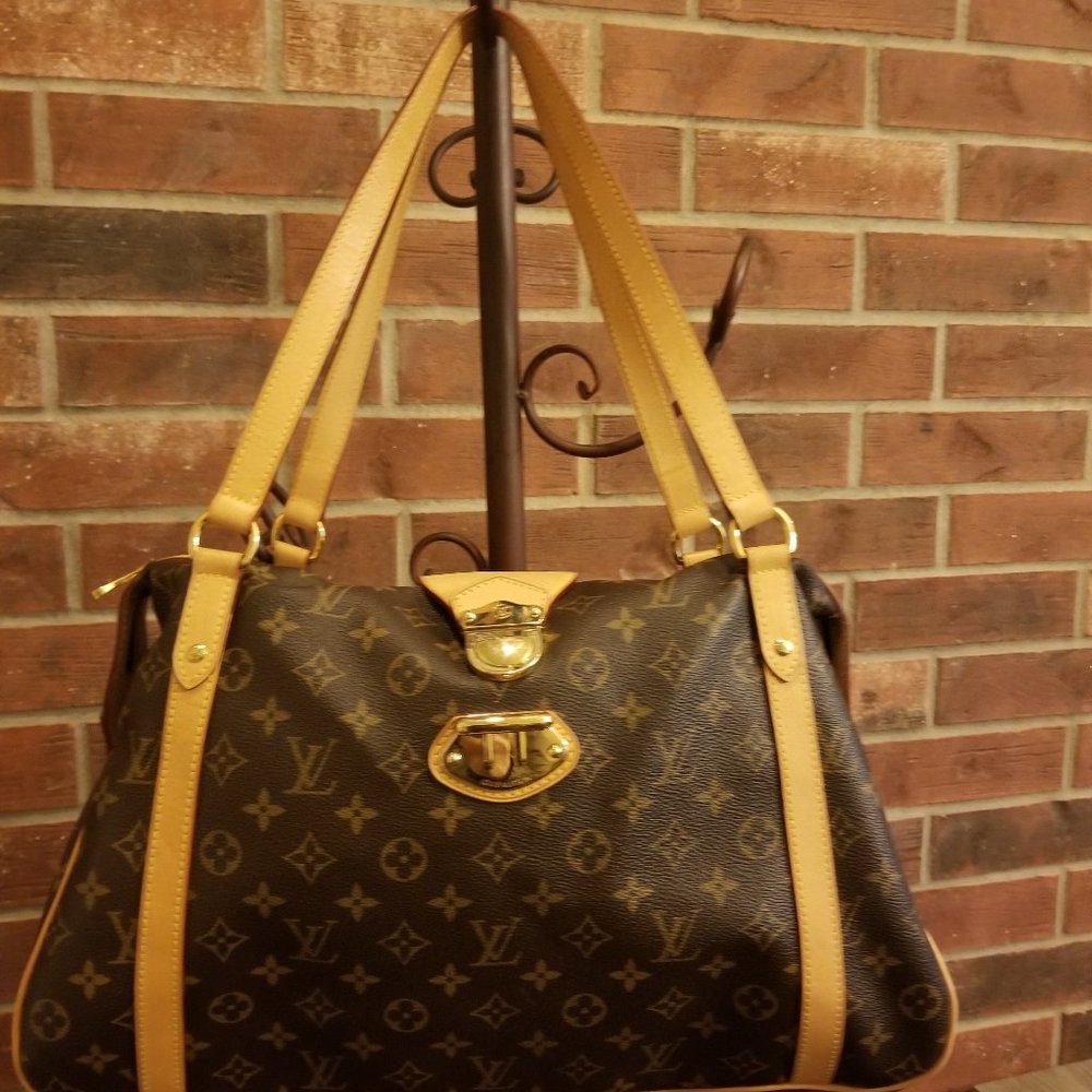 Louis Vuitton Stresa Handbag Monogram Canvas tote/Shoulder Bag Authentic.
